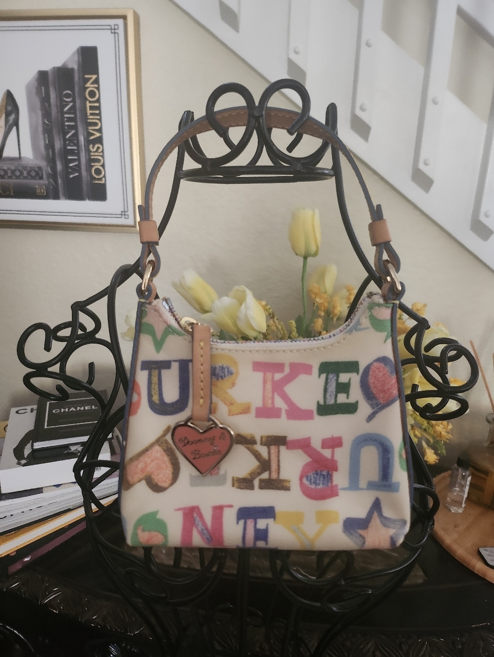Dooney & Bourke graffiti monogram coated canvas mini bag